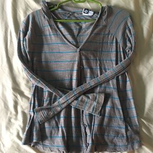 Rosy Striped Sweater with hood